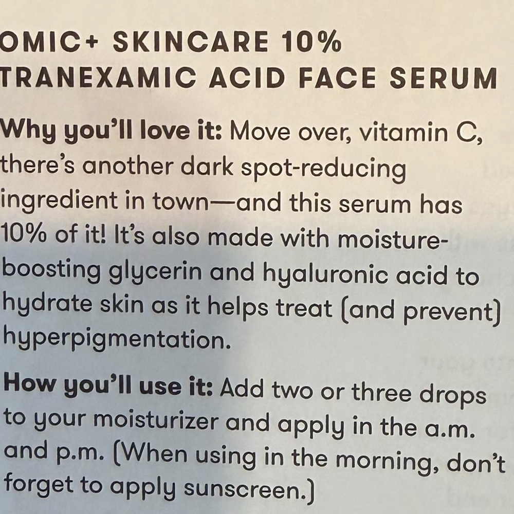 10% Tranexamic Acid Face Serum — White - Picture 5 of 5